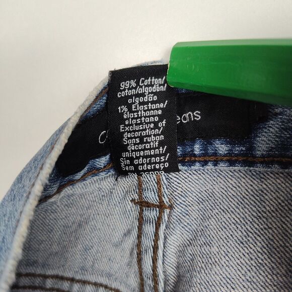 Calvin Klein Jeans Capri Jeans Women's Size 14 Blue Slight Distressing - Picture 12 of 13